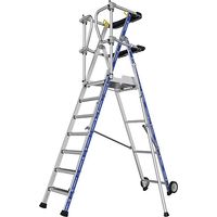 Scaletta a castello 7 gradini - Altezza max di lavoro 4m - 2272917