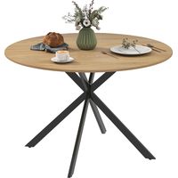 Table, en acier, chêne, 75 cm, pour maison et usage quotidien, rangement pratique, style moderne, format pratique, style facile à associer