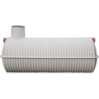 Viva – Cuve de récupération d'eau de pluie enterrée 6500 L – 3 trappes – Diamètre 1600 mm – Hauteur 2000 mm – Pour chantiers humides