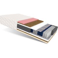 Matratze 120x200 Taschenfederkern NARNI 7 Zonen H4 23 cm Kokos Visco Latex HR Schaum Polyurethanschaum JERSEY