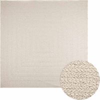 Vidaxl – Tapis shaggy 240x240 cm aspect jute – Résistant aux intempéries – Facile à nettoyer – Pour intérieur et extérieur