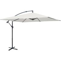Offset square parasol 3x3m Off-White 300x295x250 cm - Hardelot