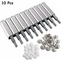 Door Damper, 10 Pcs Push to Open Latch Damper, Push to Open System Damper Buffer for Cabinet Door Drawer Latch with Magnetic Bit for Door, Cabinet, Drawer zhuo
