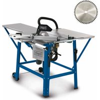 Scheppach Scie circulaire de table TS310 – 230V – 2200 W – Lame de 315 mm – Chariot coulissant, rallonge & élargissement de la table inclus