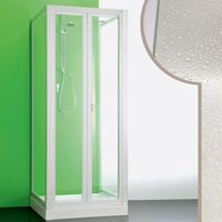 Box doccia 3 lati in acrilico mod. Saturno h 185 cm 80x105x80 cm con apertura a libro