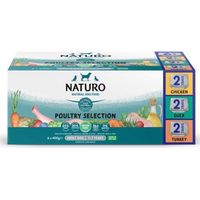 Naturo Adultes - Sans céréales Plateau de 400 g - Assortiment varié - 6 x 400 g - Mélange de saveurs