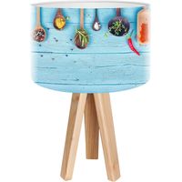 Lampe de chevet kitchen foto-160 - Bois clair, multicolore