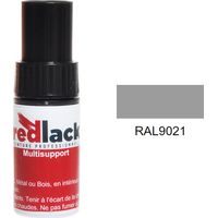 Flacon de retouche 9 ml – RAL 9021 – Noir Camouflage Otan Goudron – Mat – multisupport – Redlack