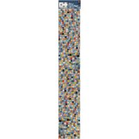 PLAGE 260554 Smooth – Tiles adesivo per mattonelle mosaico, 6 foglio, vinile, Multicolore, 15 x 0,1 x 15 cm