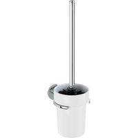 WENKO UV-Loc® WC-Garnitur Isera, Befestigen ohne Bohren mit innovativem Klebesystem, Silber glänzend, Zinkdruckguss chrom