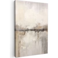 CUADRO EN LIENZO Arte moderno - Abstracto - Beige Lienzo Para Dormitorios 60x90 cm