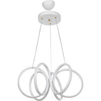 Suspension LED en forme de spirale blanche Ilya MDL4439