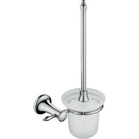 Novaservis Ferro Retro - Scopino WC con supporto a parete, vetro opaco/cromo ARE14