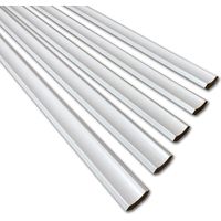 White Scotia/Laminate Floor Beading & Skirting - 2.4m Lengths x 10 Lengths - Paintable/Floor Edging Strip