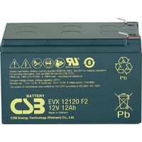 csb EVX 12120 AGM-Batterie 12 Ah schwarz