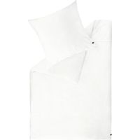 SCHÖNER WOHNEN Biancheria da letto in raso PLAIN - 1 pezzo 135x200 cm, Bianco