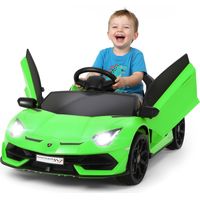 Elektroauto für Kinder Lamborghini – 12V, 2.4G Fernbedienung, Hydrauliktüren – Grün