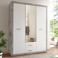 Armoire à vêtements Storck 151cm 3 portes & 2 tiroirs -