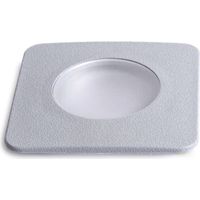 Spot encastré carré piétinable top light capri big ca qd16 gr gx53 led cct ip67 230v, résine grise