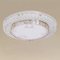 Copy Of Plafoniera Da Soffitto 65w ø50cm Led Design A Strati Cristalli Fiori Luce Fredda 08220
