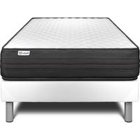 Ensemble matelas sommier VITALPOWER 90 x 200 - Couleur: Blanc