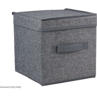Boîte de rangement en feutre ALPINA, pliable, 25x25x25 cm, 2 couleurs différentes