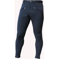 ITA 48, Blanc: Pantalon d'équitation homme multi stretch avec poches zippées