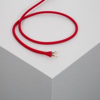 Câble Électrique Textile Rouge 4 m