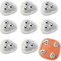 8-Piece Self-Adhesive Ball Swivel Casters, Universal Paste Wheel, 360° Rotating Adhesive Swivel Pulley for Bins, Storage Boxes, and Trash Cabinets