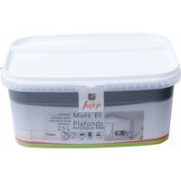 Pintura acrílica mate taupe para paredes y techos 2,5 L Jafep
