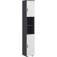 Badezimmerschrank, Badschrank, verstellbare Regale, Spanplatte, Hellgrau