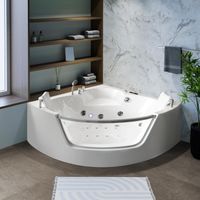 Vidalux WB89 Deluxe 1400 x 1400 Corner Whirlpool & Airspa Bath