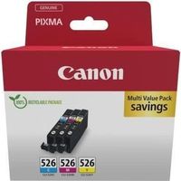 Multipack cartouches d'encre - CANON - CLI-526 Cyan/Magenta/Jaune