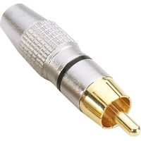 Connettore RCA Maschio NERO Metallo Adam Hall
