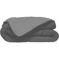 HUDSON Lightweight Microfiber Duvet 200g/m² 220x240cm Gray & Silver