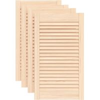 Portes d'armoire à persiennes 4pcs 69x39,4cm bois de pin massif