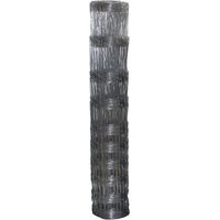 Estexo – Clôture de pâturage galvanisée 80 cm – Rouleau de 50 m – 6 fils horizontaux – Épaisseur 2 mm pour faune sauvage