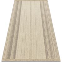 Alfombra de lana VILLA 7796/72800 Rayas SIZAL, tejido plano beige beige 80x150 cm