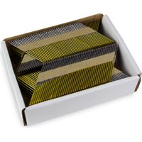 Dema – Clous pour cloueuse pneumatique 3,15 x 90 mm – 1200 pièces – Tête D – Acier trempé pour bois dur – Reliés sur bande à 34°