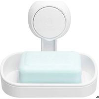 HONORNIC - Shower soap dish, no drilling required, 360° rotation, 5 kg load capacity, waterproof bracket for tiled shower walls