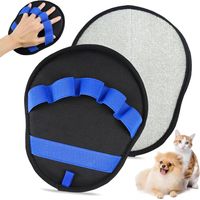 2 x Pet Hair Gloves, Double Sided Cat Hair Brush, Reusable Glove for Pet, Cat, Dog, Sofa, Furniture, Carpet