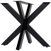 CLP – Pieds de table Hardwick noir 71 cm – Acier revêtu – Fixation par vis – Pour tables de salon et de conférence