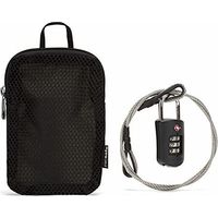 Pacsafe Prosafe 1000 Combination Lock with Steel Cable Black