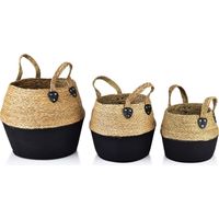 BALI-SET MIT 3 KÖRBEN L30x38xh34cm, M28x32xh28cm, B23x26xh24cm