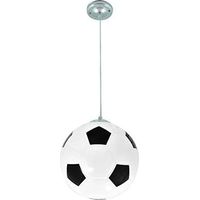 Lustre De Football,Lustre De La Chambre Des Enfants,éclairage Intérieur,Lustre De Personnalité Créative,Salon Salle à Manger Chambre éclairage Chaleureux 20CM (noir)