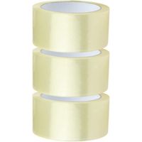 royaluxe-Ruban adhésif transparent pour colis - 3 rouleaux 48 mm x 66 m - Cartons/expéditions/déménagements/colis