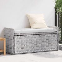 vidaXL Banc de rangement Blanchiment 110 x 40 x 50 cm Rotin