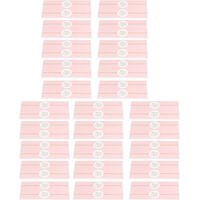 Lot de 25 étiquettes autocollantes roses « MERCI » pour bouteilles d'eau, décoratives, waterproof en papier, personnalisables, DIY.