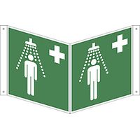 kaiserkraft 492392 Panneaux d'urgence et de secours douche