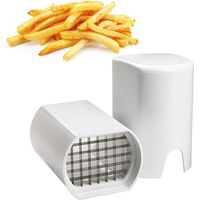 Coupe Frite, Coupe Frites Manuel, Coupe Frites Professionnel, Coupe Pomme de Terre pour Frite (Blanc)-